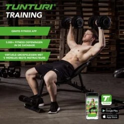 Tunturi Verstelbare Halterset - Dumbbellset - Selector Dumbbell - Dumbbells - Halters - 2,5kg Tot 25kg - Incl. Gratis Fitness App -Fit Verkoop 1200x1200 902