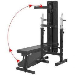 SOUTHWALL Halterbank - Fitnessbank - Verstelbare Haltersteunen - Belastbaar Tot 200kg - Zwart -Fit Verkoop 1200x1200 920