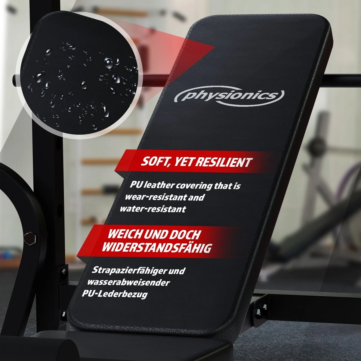 Physionics - Multifunctionele Halterbank - Butterfly Oefening, Sit-ups - Krachttraining - Training Benen - Verstelbare Rugleuning In 4 Standen, Maximum Draagvermogen 255kg - Zwart 8 Physionics - Multifunctionele Halterbank - Butterfly Oefening, Sit-ups - Krachttraining - Training Benen - Verstelbare Rugleuning In 4 Standen, Maximum Draagvermogen 255kg - Zwart - Afbeelding 6