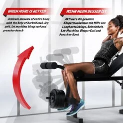 Physionics - Multifunctionele Halterbank - Butterfly Oefening, Sit-ups - Krachttraining - Training Benen - Verstelbare Rugleuning In 4 Standen, Maximum Draagvermogen 255kg - Zwart 30 Physionics - Multifunctionele Halterbank - Butterfly Oefening, Sit-ups - Krachttraining - Training Benen - Verstelbare Rugleuning In 4 Standen, Maximum Draagvermogen 255kg - Zwart -Fit Verkoop 1200x1200 947