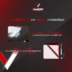 Venom Sports Halterbank – Fitnessbank – Verstelbare Rugleuning – Uiterst Geschikt Voor Gewichten – Incl. Beenhouder – Zachte Handgrepen – PU Kussens – Triangel Structuur – Inklapbaar - Zwart - 182x116x112cm 18 Venom Sports Halterbank – Fitnessbank – Verstelbare Rugleuning – Uiterst Geschikt Voor Gewichten – Incl. Beenhouder – Zachte Handgrepen – PU Kussens – Triangel Structuur – Inklapbaar - Zwart - 182x116x112cm -Fit Verkoop 1200x1200 981