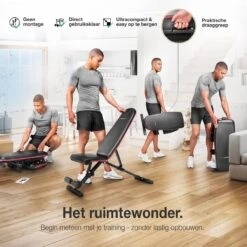 Sportstech BRT400 | Opklapbare Halterbank | Compleet Opgebouwd Geleverd | Buiktrainer | Veilig Vergrendelsysteem -Fit Verkoop 1200x1200 996