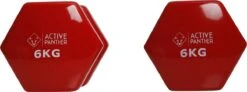 Active Panther Dumbbell Set 2 X 6 KG - 12 Kg Totaal - Vinyl - Rood 7 Active Panther Dumbbell Set 2 X 6 KG - 12 Kg Totaal - Vinyl - Rood -Fit Verkoop 1200x446