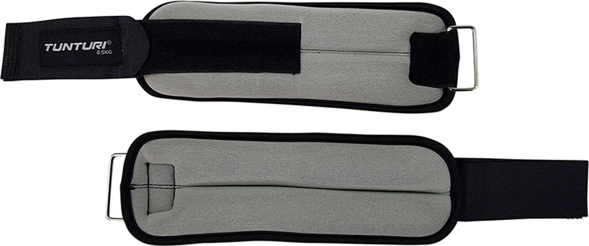 Tunturi Variabel Enkelgewichten En Polsgewichten - 2x 0,5 Kg - Grijs 5 Tunturi Variabel Enkelgewichten En Polsgewichten - 2x 0,5 Kg - Grijs - Afbeelding 3