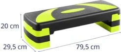 Gymrex Fitness Step - In Hoogte Verstelbaar - 100 Kg - Zwart / Geel 9 Gymrex Fitness Step - In Hoogte Verstelbaar - 100 Kg - Zwart / Geel -Fit Verkoop 1200x513