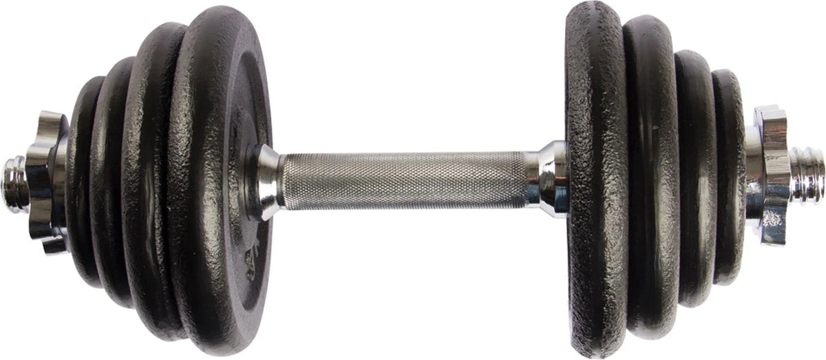 Dumbbellset - VirtuFit Verstelbare Dumbbellset Pro - Halterset - Gietijzer - 15 Kg 4 Dumbbellset - VirtuFit Verstelbare Dumbbellset Pro - Halterset - Gietijzer - 15 Kg - Afbeelding 2