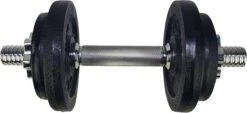 Tunturi Gewichten Gietijzer Totaal 10kg - Halterset Met Schroefsluiting - Dumbbell Set - 1 Halterstang - 30mm - Incl. Gratis Fitness App -Fit Verkoop 1200x547 1