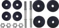 Tunturi Gewichten Gietijzer Totaal 20kg - Halterset Met Schroefsluiting - Dumbbell Set - 2 Halterstangen - 30mm - Incl. Gratis Fitness App 21 Tunturi Gewichten Gietijzer Totaal 20kg - Halterset Met Schroefsluiting - Dumbbell Set - 2 Halterstangen - 30mm - Incl. Gratis Fitness App -Fit Verkoop 1200x565
