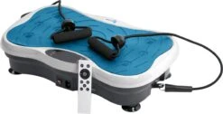 BX Fitness® - Trilplaat Fitness Body Blauw - Incl Weerstandsbanden & Voedingsgids - Sport Trilplaat - Powerplate Voor Cardiotrainingen - Trainingsapparatuur Voor Krachttraining - Ontvang NU Met Duidelijke Handleiding Met Oefeningen + Recepten! -Fit Verkoop 1200x612 1