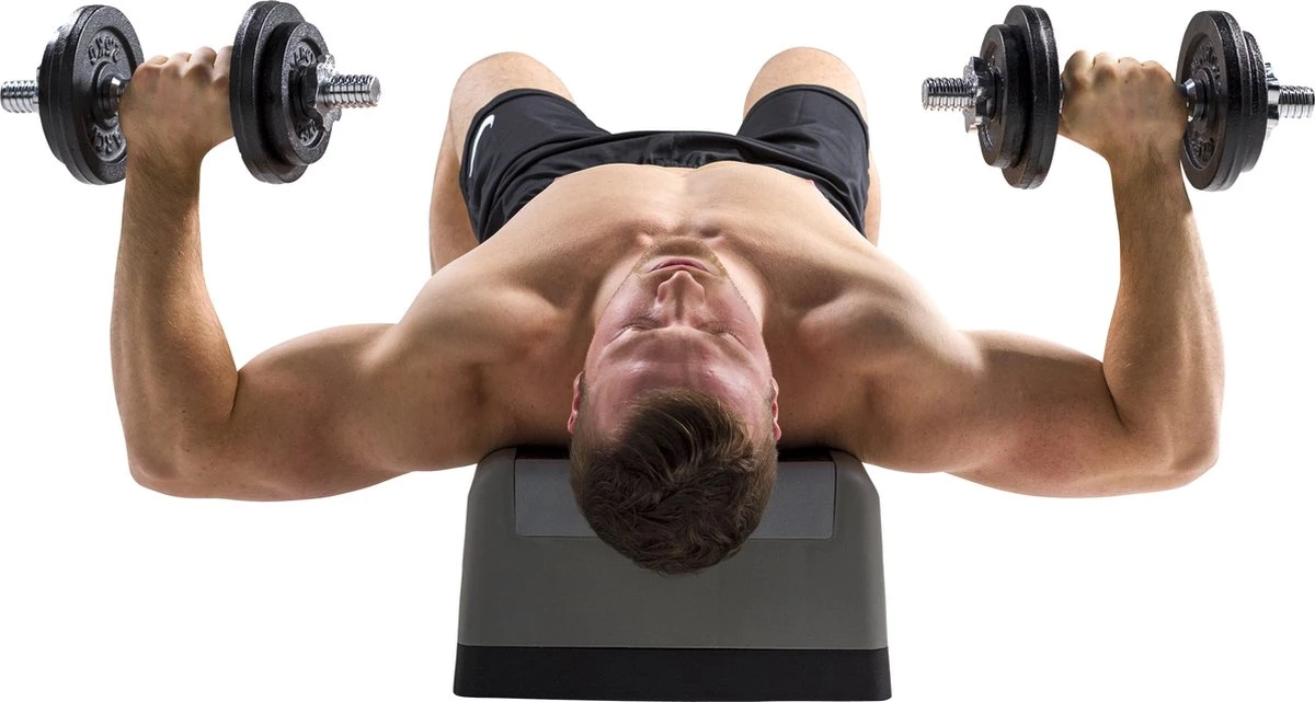 Tunturi Gewichten Gietijzer Totaal 20kg - Halterset Met Schroefsluiting - Dumbbell Set - 2 Halterstangen - 30mm - Incl. Gratis Fitness App 8 Tunturi Gewichten Gietijzer Totaal 20kg - Halterset Met Schroefsluiting - Dumbbell Set - 2 Halterstangen - 30mm - Incl. Gratis Fitness App - Afbeelding 6