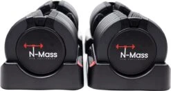 N Mass Verstelbare Dumbells Set - 34 Kg Gewichten - Hoogwaardige Fitness Dumbbells - Pro-Flex Dumbbell Set 19 N Mass Verstelbare Dumbells Set - 34 Kg Gewichten - Hoogwaardige Fitness Dumbbells - Pro-Flex Dumbbell Set -Fit Verkoop 1200x643