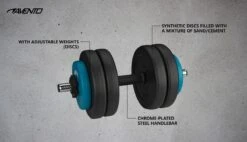 Avento Halter Verstelbaar Kunststof - Dumbbell 15 Kg - Zwart -Fit Verkoop 1200x690 3