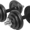 Verstelbare Dumbbell Set 20 Kg Met Koffer - Gietijzeren Gewichten - 2x 10kg -Fit Verkoop 1200x704