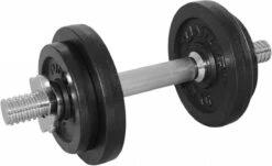 Tunturi Gewichten Gietijzer Totaal 10kg - Halterset Met Schroefsluiting - Dumbbell Set - 1 Halterstang - 30mm - Incl. Gratis Fitness App -Fit Verkoop 1200x732 3