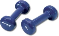 Tunturi Dumbell Set - 2 X 4,0 Kg - Vinyl - Blauw - Incl. Gratis Fitness App -Fit Verkoop 1200x740 2