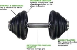 RS Sports Dumbellset - Halterset Met Gewichten - Totaal 30 Kg - 2 Stangen - Zwart -Fit Verkoop 1200x783 1