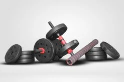 SOUTHWALL Dumbbells Set Verstelbaar Met Halterstang Tot 30kg – Verstelbare Halterset – Fitness Stang – Fitness Gewichten Set – Professionele 2-in-1 Dumbbellset – Gebruiksvriendelijk – Multifunctioneel – Dumbell Set 30 Kg – Rood/Zwart -Fit Verkoop 1200x800 115