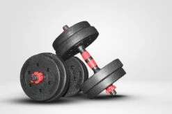 Venom Sports Verstelbare Dumbbell Set Tot 20kg – Professionele 2-in-1 Halterset Gewichten – Gebruiksvriendelijke Fitness Stang – Verstelbare Dumbbellset – Home Gym – Krachttraining – Rood -Fit Verkoop 1200x800 118