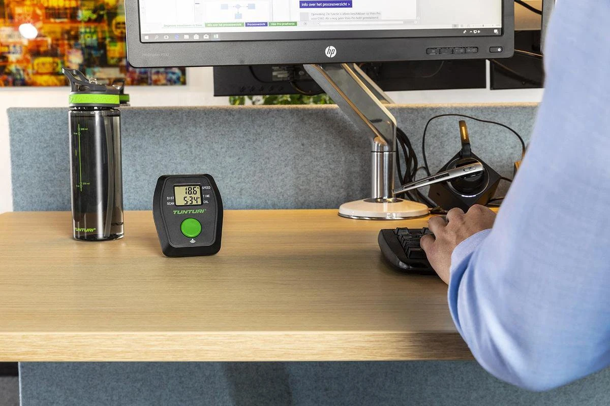 Tunturi Cardio Fit D20 Hometrainer - Opvouwbaar - Bueaufiets Voor Op Kantoor - Fitnessfiets Met 8 Weerstandsniveaus - Compact 12 Tunturi Cardio Fit D20 Hometrainer - Opvouwbaar - Bueaufiets Voor Op Kantoor - Fitnessfiets Met 8 Weerstandsniveaus - Compact - Afbeelding 10