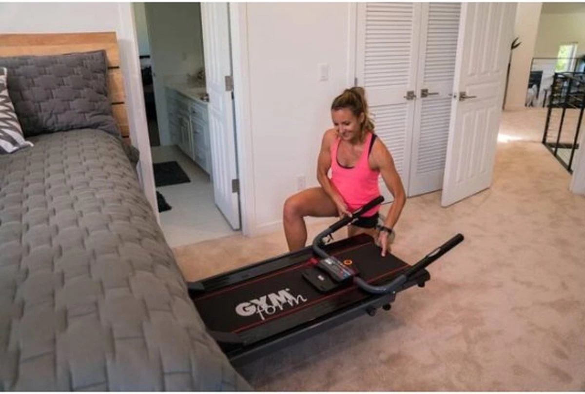 Gymform Slim Fold PRO - Loopband Inklapbaar - Opvouwbaar - Wandelband - LCD Display - Met Hartslagmeter 18 Gymform Slim Fold PRO - Loopband Inklapbaar - Opvouwbaar - Wandelband - LCD Display - Met Hartslagmeter - Afbeelding 16