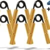 Gouden Grip Handknijper 6-Delige Premium Set 23-135kg + E-book - Handtrainer - Handgrippers - Handknijper Fitness - Knijphalter - Onderarm Trainer - Handtrainer - Heavy Grip - Buigveer