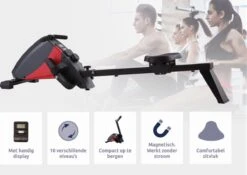 BluMill Roeitrainer - Magnetische Roeimachine - Met Handig Display - 10 Verschillende Niveaus -Fit Verkoop 1200x849 2