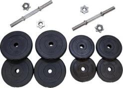 Matchu Sports - Dumbbell Set - Verstelbaar - Halterset - Gewichten - 2 X 10 Kg - Set Van 2 Stuks - Zwart -Fit Verkoop 1200x855 3
