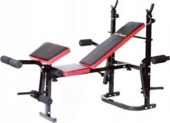 Halterbank Inc. 105 Kg GEWICHTEN - Sportbank - Fitnessbank + Halterschijven + 2 Halterstangen + 4 Dumbbell Stangen - Multifunctioneel - Volledig Instelbaar – Opklapbaar -Fit Verkoop 1200x874 2