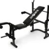 Klarfit Workout Halterbank - Fitnessbank - Trainingsbank Met Berging - Armcurler - Beencurler - 160 Kg Max. - Zwart -Fit Verkoop 1200x892 1