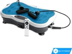 BX Fitness® - Trilplaat Fitness Body Blauw - Incl Weerstandsbanden & Voedingsgids - Sport Trilplaat - Powerplate Voor Cardiotrainingen - Trainingsapparatuur Voor Krachttraining - Ontvang NU Met Duidelijke Handleiding Met Oefeningen + Recepten! -Fit Verkoop 1200x903