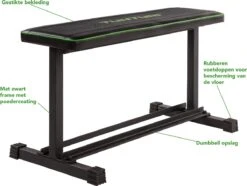 Tunturi FB20 Vlakke Halterbank - Flat Bench - Fitnessbank - Trainingsbank -Fit Verkoop 1200x905 1