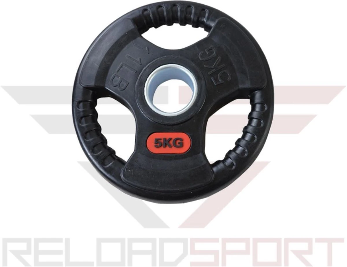 ReloadSport - Tri-grip Halterschijf - 2x 5KG - 50mm 3 ReloadSport - Tri-grip Halterschijf - 2x 5KG - 50mm