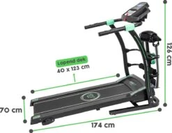 FitBoostR Loopband Inklapbaar 14 Km/h Fitness - Met Massageriem En Hartslagfunctie -Fit Verkoop 1200x931