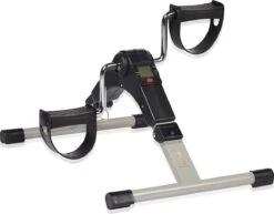 Luxari Stoelfiets - Inclusief Computer - Bureaufiets - Hometrainer - Deskbike - Beentrainer – Pedaaltrainer - Fietstrainer - Bewegingstrainer - Mini Hometrainer