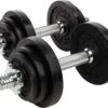 RS Sports Dumbellset - Halterset Met Gewichten - Totaal 20 Kg - 2 Stangen - Zwart -Fit Verkoop 1200x941