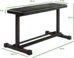 Tunturi FB20 Vlakke Halterbank - Flat Bench - Fitnessbank - Trainingsbank -Fit Verkoop 1200x951 1