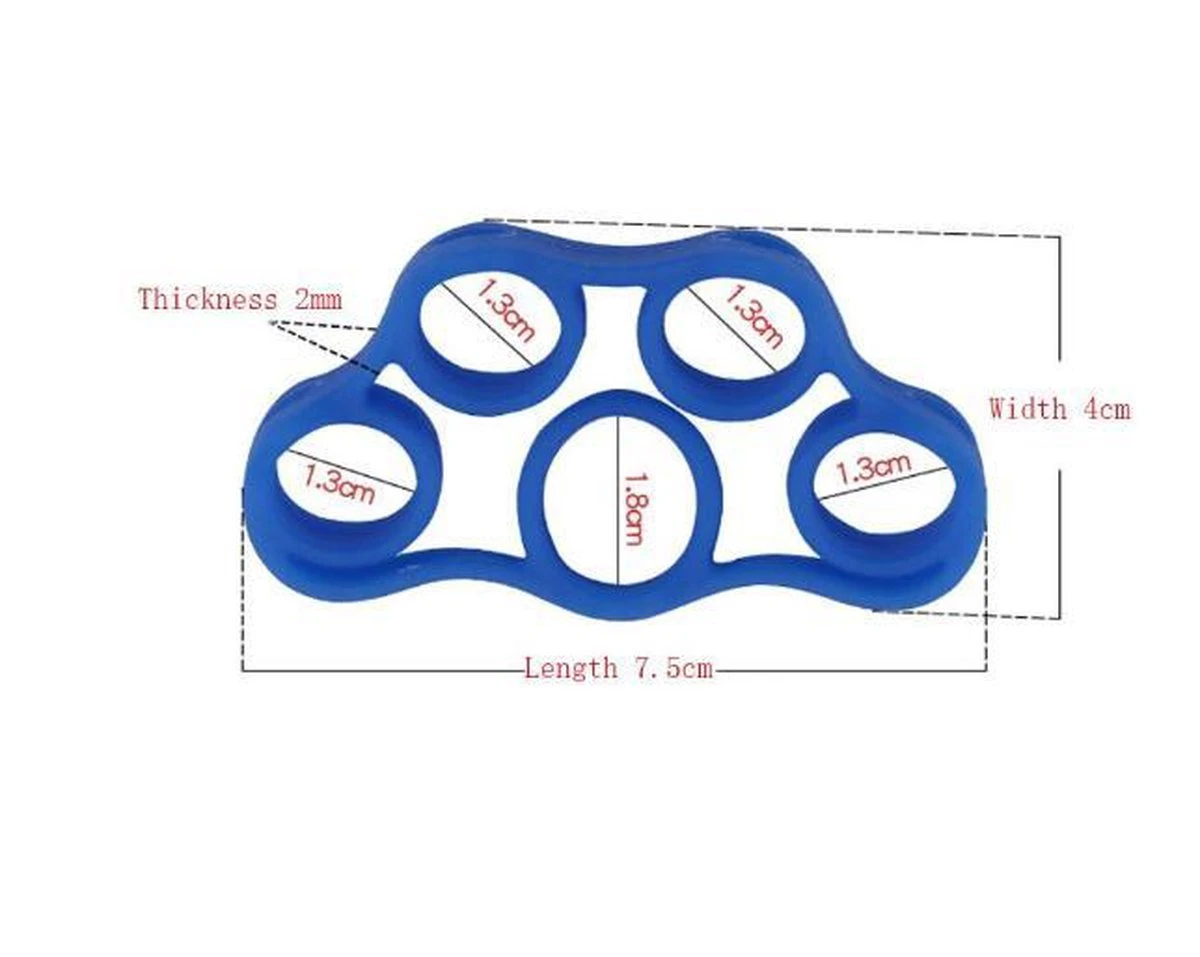 Merkloos EPIN | Siliconen Vingertrainer | Vingerstretcher | Vingergripper | Vinger Training | Hand Trainer | Yoga Stretcher | Finger Exercises | Vinger Oefening | Donker Blauw 5KG - 11LB 5 Merkloos EPIN | Siliconen Vingertrainer | Vingerstretcher | Vingergripper | Vinger Training | Hand Trainer | Yoga Stretcher | Finger Exercises | Vinger Oefening | Donker Blauw 5KG - 11LB - Afbeelding 3