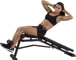 Tunturi UB80 Halterbank Verstelbaar - Fitnessbank Belastbaar Tot 200kg - Trainingsbank & Buikspierbank In één - Incl. Gratis Tunturi Training App -Fit Verkoop 1200x957