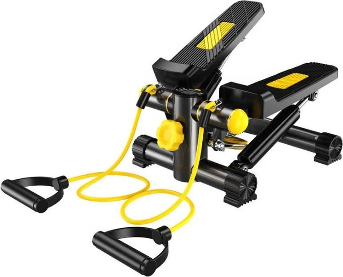 Sens Design Fitness Stepper - Mini Stepper - Hometrainer - Zwart-Geel 3 Sens Design Fitness Stepper - Mini Stepper - Hometrainer - Zwart-Geel