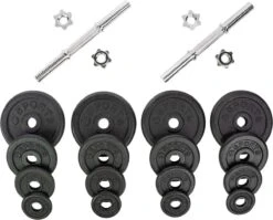 RS Sports Dumbellset - Halterset Met Gewichten - Totaal 40 Kg - 2 Stangen - Zwart -Fit Verkoop 1200x969 1