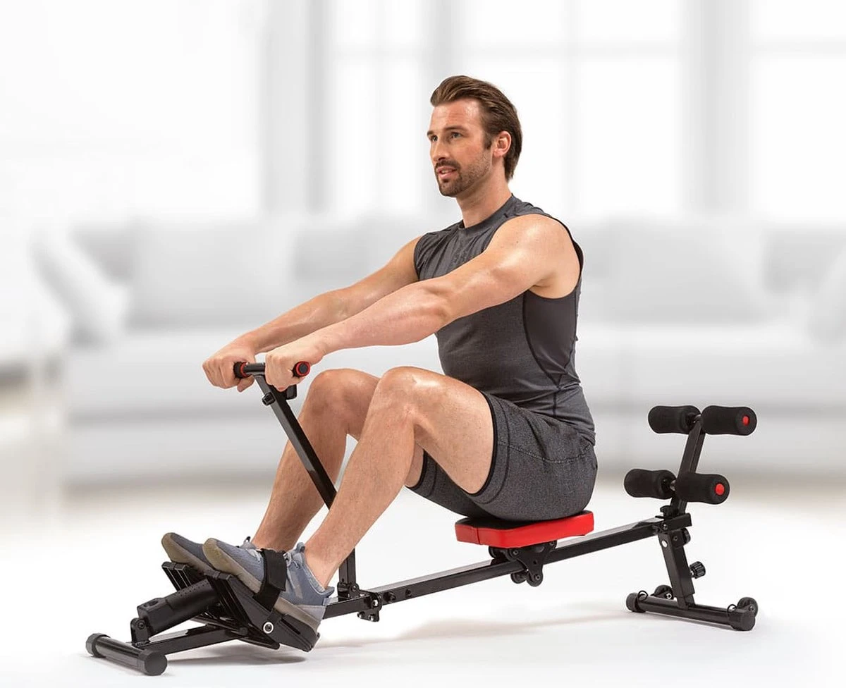 Kendox RowShaper - Roei-apparaat Voor Thuis - Fitnessapparaat Voor Cardio- En Krachttraining - Fitness Roeiapparaat Met LCD Display Voor Thuistraining - Belastbaar Tot 120 Kg 7 Kendox RowShaper - Roei-apparaat Voor Thuis - Fitnessapparaat Voor Cardio- En Krachttraining - Fitness Roeiapparaat Met LCD Display Voor Thuistraining - Belastbaar Tot 120 Kg - Afbeelding 5