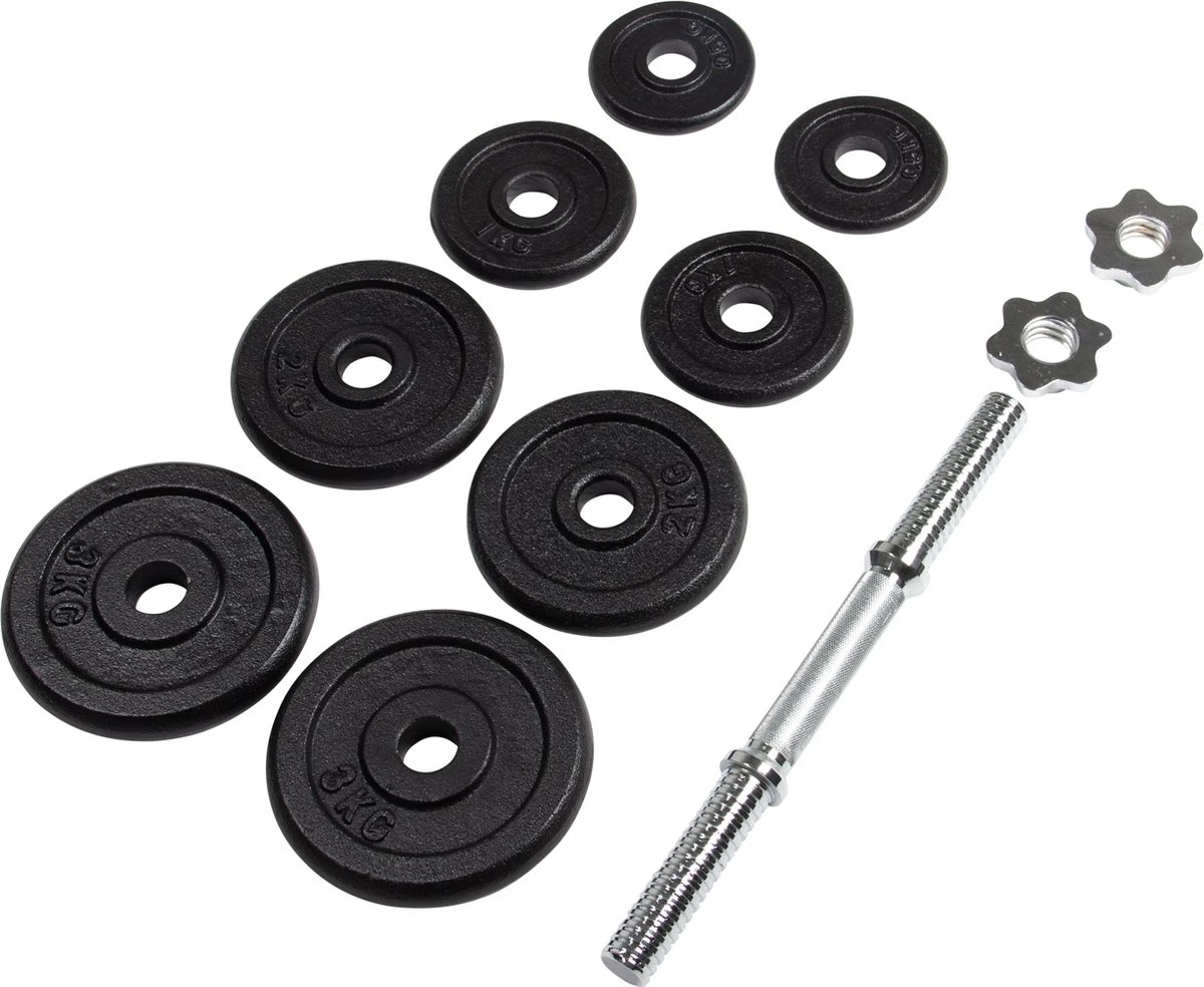 Dumbbellset - VirtuFit Verstelbare Dumbbellset Pro - Halterset - Gietijzer - 15 Kg 8 Dumbbellset - VirtuFit Verstelbare Dumbbellset Pro - Halterset - Gietijzer - 15 Kg - Afbeelding 6