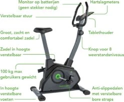 Tunturi Cardio Fit B35 Hometrainer - Fitnessfiets - 8 Weerstandsniveaus - Hartslagmonitor - Ergonomisch - Verstelbaar Stuur - Transportwielen 24 Tunturi Cardio Fit B35 Hometrainer - Fitnessfiets - 8 Weerstandsniveaus - Hartslagmonitor - Ergonomisch - Verstelbaar Stuur - Transportwielen -Fit Verkoop 1200x984