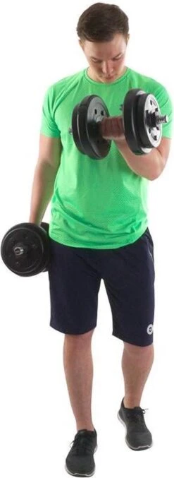 ScSPORTS® Gewichten Set 30 Kg - Kunststof - 4 X 5 Kg En 4 X 2,5 Kg Halterschijf - 30 Mm -Fit Verkoop 438x1200 1