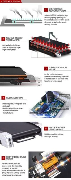 Luxe Loopband Inklapbaar - Hartslagfunctie - Hardloopband - Loopband Fitness - Met Bluetooth Speakers - USB Oplader - Schokdempers - Verstelbare Hellingshoek - PVC Loopband - 14.8km/h - Inklapbaar - Evogym R-80s -Nu Tijdelijk Met Gratis Bescherm Mat 13 Luxe Loopband Inklapbaar - Hartslagfunctie - Hardloopband - Loopband Fitness - Met Bluetooth Speakers - USB Oplader - Schokdempers - Verstelbare Hellingshoek - PVC Loopband - 14.8km/h - Inklapbaar - Evogym R-80s -Nu Tijdelijk Met Gratis Bescherm Mat -Fit Verkoop 476x1200