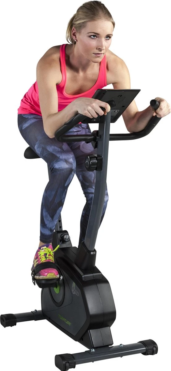 Tunturi Cardio Fit B35 Hometrainer - Fitnessfiets - 8 Weerstandsniveaus - Hartslagmonitor - Ergonomisch - Verstelbaar Stuur - Transportwielen 6 Tunturi Cardio Fit B35 Hometrainer - Fitnessfiets - 8 Weerstandsniveaus - Hartslagmonitor - Ergonomisch - Verstelbaar Stuur - Transportwielen - Afbeelding 4