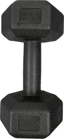 Merkloos Dumbbells - Set Van 2x 2kg - Zwart -Fit Verkoop 558x1200