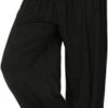 Dames Comfortabele Harem Pants - Zwart - XL - Buikdansen Wijde Luchtige Broek -Fit Verkoop 582x1200 1