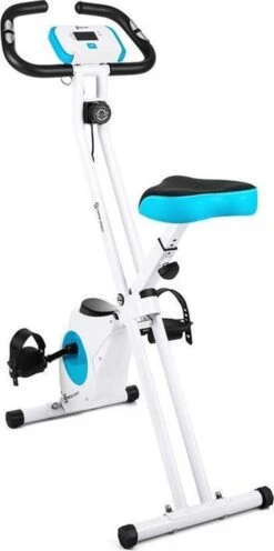 CAPITAL SPORTS Azura Hometrainer - Cardio Bike - Fitness Fiets - 8 Niveaus - Met Hartslagmeter - Opvouwbaar - 100 Kilo Max. -Fit Verkoop 597x1200