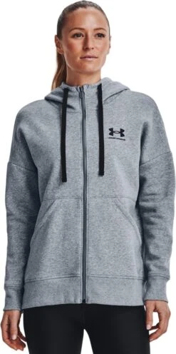 Under Armour Rival Fleece FZ Hoodie Dames Vest - Maat M